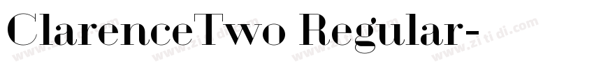 ClarenceTwo Regular字体转换